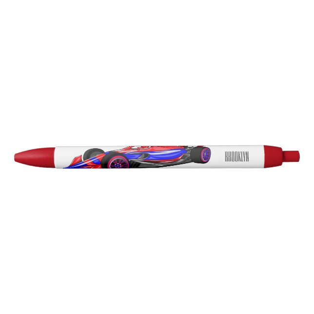 Professional racing car cartoon illustration pen (Front)