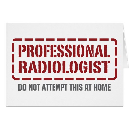 Professional Radiologist Cards (Front Horizontal)