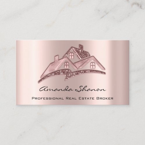 Professional Real Estate Agent Broker Home House Business Card