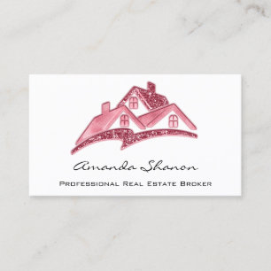 Professional Real Estate Agent Broker House Logo Business Card