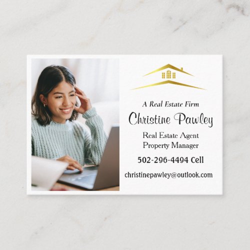 Professional Real Estate Agent Business Card