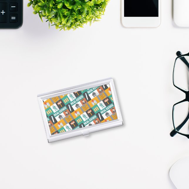 Professional Real Estate Agent Case For Business Cards (Creator Uploaded)