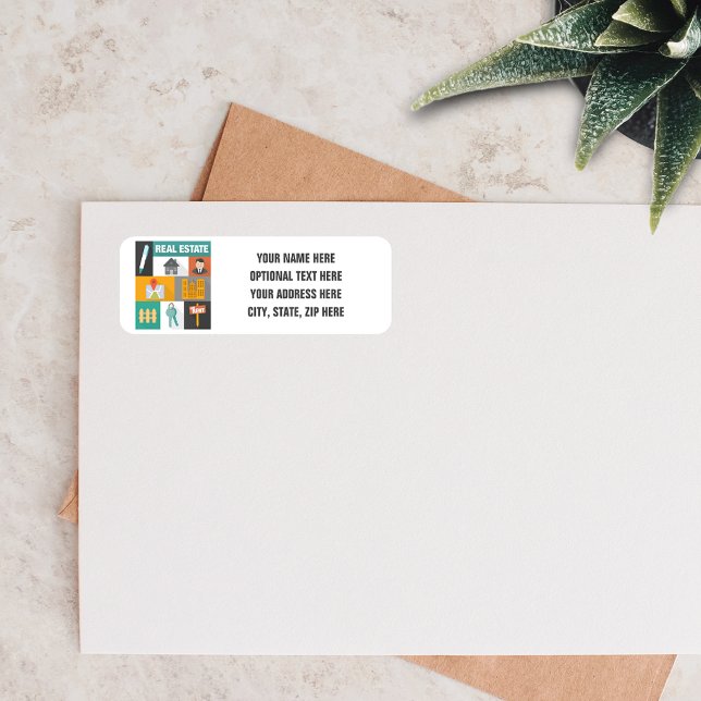 Professional Real Estate Agent Label (Creator Uploaded)