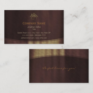 Professional Real Estate Agent Realtor Business Card