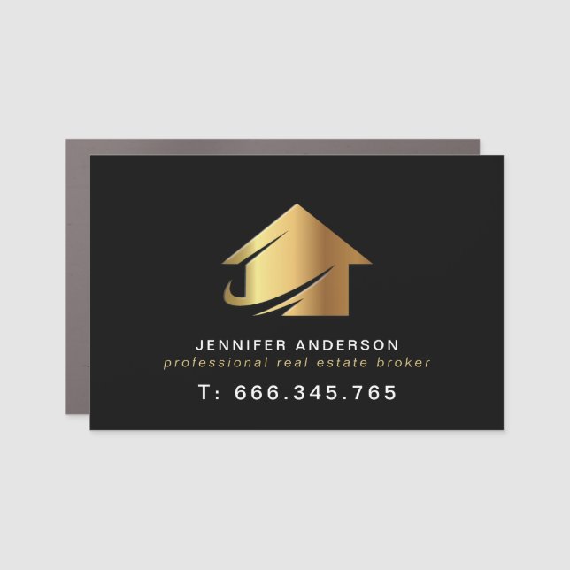 Professional Real Estate Broker Agent Car Magnet (Front)