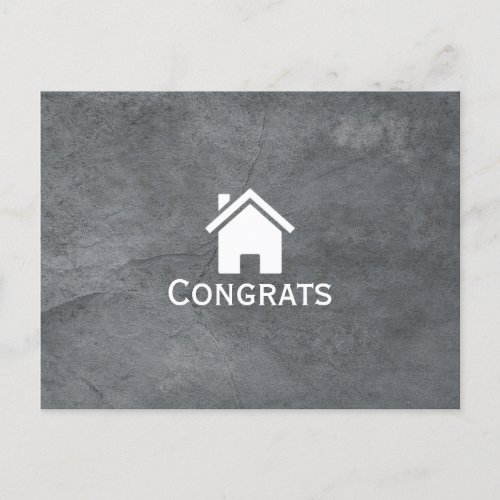 Professional Real Estate Congrats House Postcard