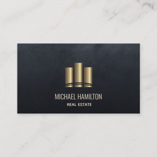 Professional real estate construction logo business card