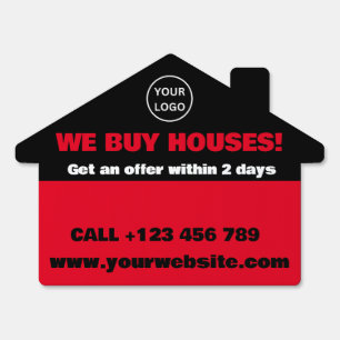 Professional Real Estate Investor We Buy Houses Sign