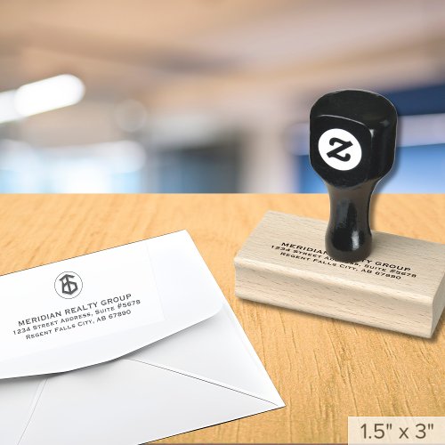 Professional Real Estate Logo Rubber Stamp