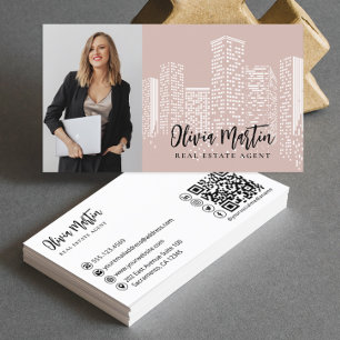 Professional Real Estate   Photo QR Code   Business Card