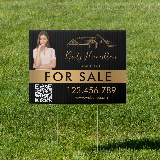 professional real estate QR code photo for sale  Sign (Insitu)