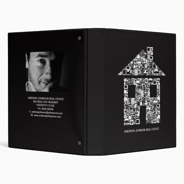 Professional Real Estate Realtor Business Binder (Background)