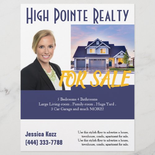 Professional Real Estate Realty Flyer For Sale