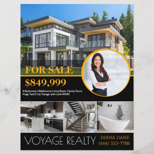 Professional Real Estate Realty Flyer For Sale