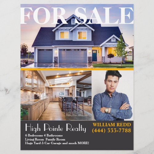 Professional Real Estate Realty Flyer For Sale