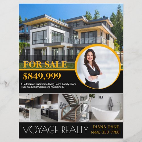 Professional Real Estate Realty Flyer For Sale