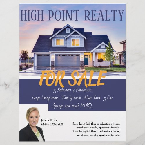 Professional Real Estate Realty Flyer For Sale