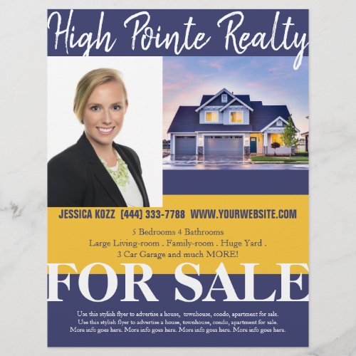 Professional Real Estate Realty Flyer For Sale