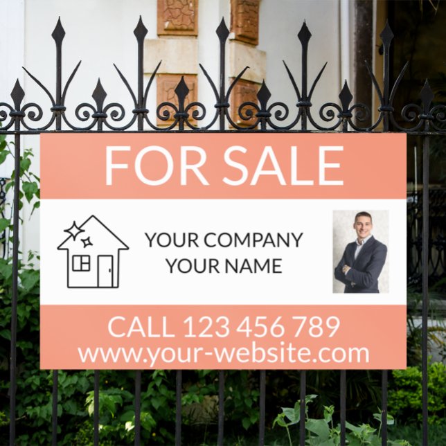 Professional Realtor For Sale Property Selling Sign (Professional elegant business for sale sign)