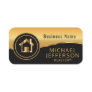 Professional Realtor Style - Black and Gold Name Tag
