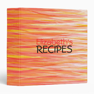 Professional Recipes 3 Ring Binder