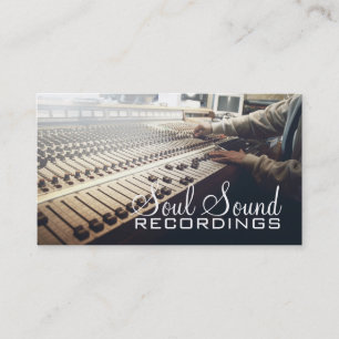 Professional Recording Studio Music Artists Business Card