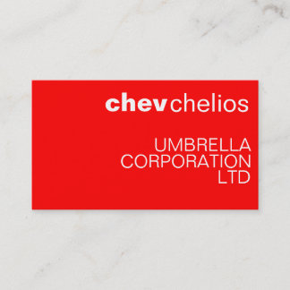 Professional Red Business Card
