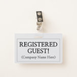 [ Thumbnail: Professional "Registered Guest!" Badge ]