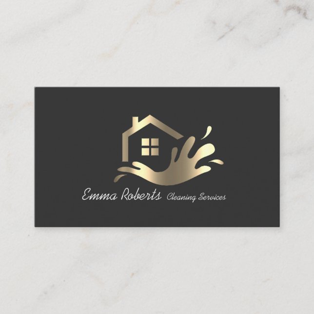 Professional Reliable Cleaning Services  Business Business Card (Front)