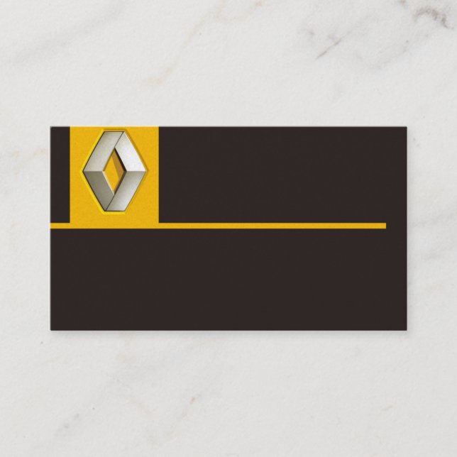 professional renault auto car dealer seller card (Front)