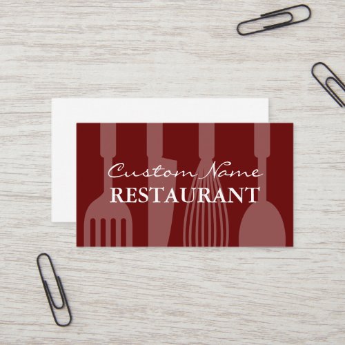 Professional restaurant business card template