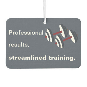Professional Results, Streamlined Training - Grey Air Freshener