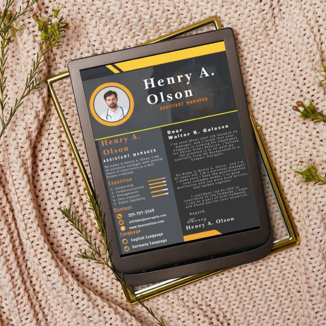 Professional Resume Template with Photo  (Creator Uploaded)