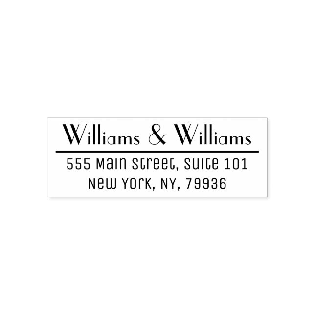 Professional Return Address Self Inking Stamp (Design)