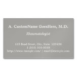 [ Thumbnail: Professional Rheumatologist Magnetic Business Card ]