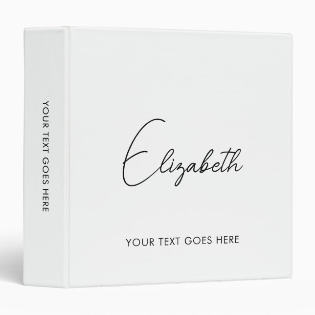 Professional Ring Binders Add Logo Text Here (Front/Spine)