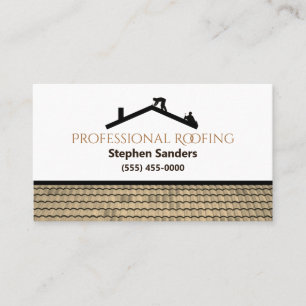 Professional Roofing Construction Company Business Card