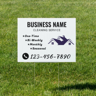 Professional Roofing Contractor Business Yard Sign