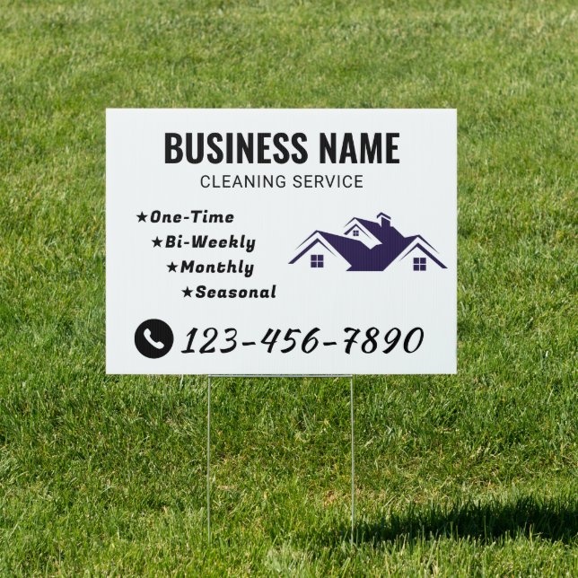 Professional Roofing Contractor Business Yard Sign (Insitu)
