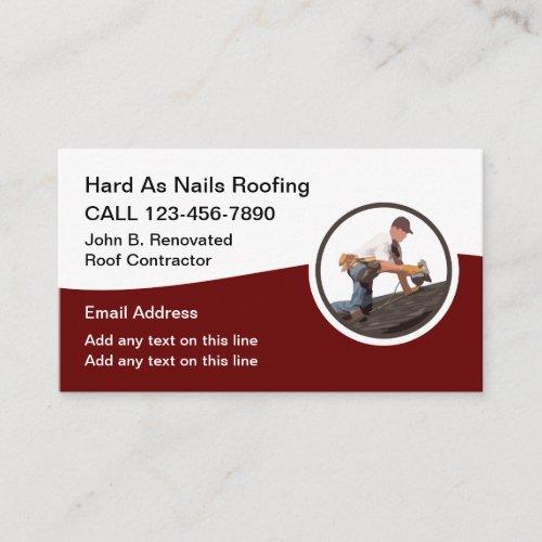 Professional Roofing New Business Cards