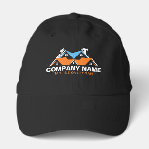 Professional Roofing Remodeling Orange Blue House Performance Cap