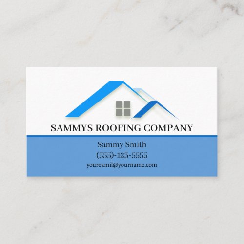 Professional Roofing Roofer Contractor Service Business Card
