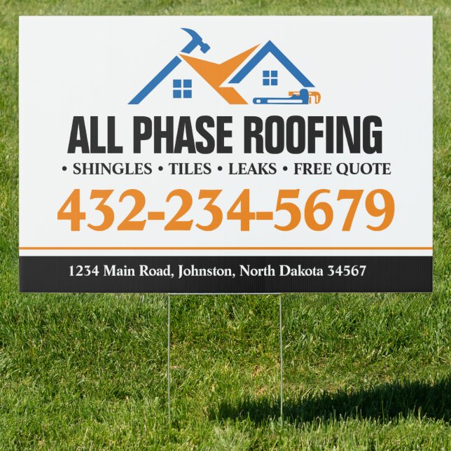 Professional Roofing Service Sign (Insitu)