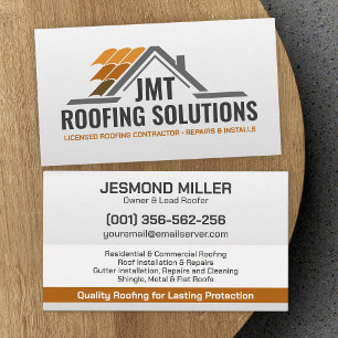 Professional Roofing Services - Roofer Business Card