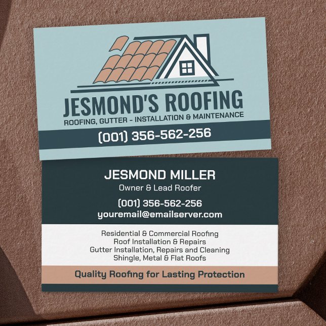 Professional Roofing Services - Roofer Business Card (Creator Uploaded)
