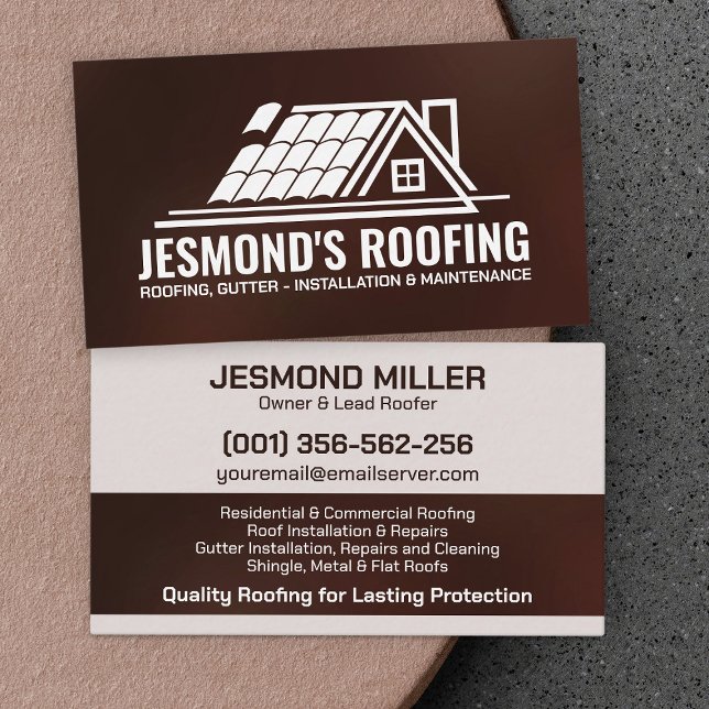 Professional Roofing Services - Roofer Business Card (Creator Uploaded)