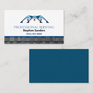 Professional Roofing Shingles Construction   Business Card