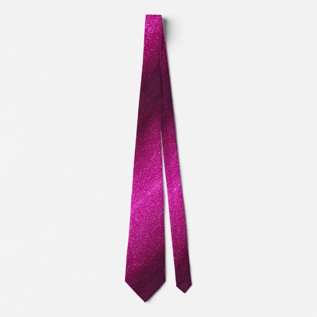 Professional Ruby Red Glitter Ombre Sparkles Groom Neck Tie (Front)