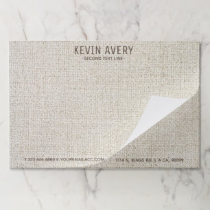 Professional rustic Beige  Linen Texture Paper Pad