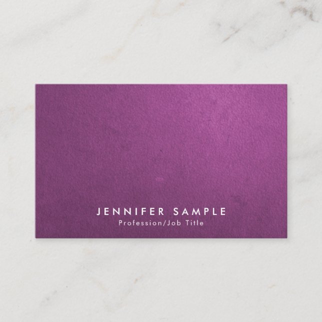 Professional Salon Elegant Color Modern Creative Business Card (Front)